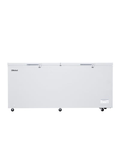 اشتري 708 Litres Double Door Chest Freezer, Fast Freezing, Lock & Key, Refrigerant, LED Light, Easy Mobility, Durable Condenser, Adjustable Thermostat with 1 Year Warranty 708 L 1000 W NCF900 White في الامارات