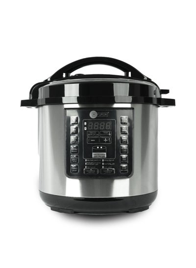 Buy Electric Pressure Cooker 12 in 1 Multifunction 8L Capacity 1300W Silver Stainless Steel GMARK ESMA RoHS And CB Certified 8 L 1300 W AF-8035PCSS Black/Silver in UAE