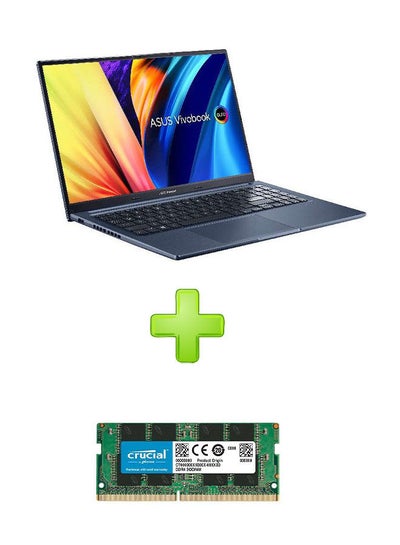 اشتري Vivobook(X1503Za-Oled005W) Laptop With 15.6 Inch FHD Core I5 12500H 8Gb RAM- 512 SSD-Intel Iris  With Crucial RAM 8Gb Ddr4 3200Mhz Cl22 (Or 2933Mhz Or 2666Mhz) Laptop Memory Ct8G4Sfra32A English/Arabic Multicolour في مصر