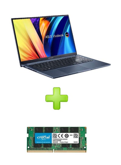 اشتري Vivobook(X1503Za-Oled005W) Laptop With 15.6 Inch Fhd Core I5 12500H 8Gb Ram- 512 Ssd-Intel Iris  With Crucial 8Gb Ram Ddr4 2666 Mhz Laptop Memory Cb8Gs2666 8 Gb English/Arabic Quiet Blue في مصر