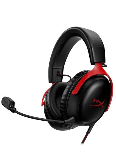 Buy Cloud III – Wired Gaming Headset, PC, PS5, Xbox Series X|S, Angled 53Mm Drivers, DTS, Memory Foam, Durable Frame, Ultra-Clear 10Mm Mic, USB-C, USB-A, 3.5Mm in UAE