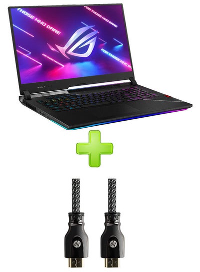 Buy Rog Strix Scar 17 G733Zw-Kh096W Laptop With 17.3 Inch Fhd Core I9-12900H 32Gb Ram 1Tb Ssd – Rtx 3070 Ti 8Gb With Hp Pro Metal High Speed Cable Hdmi English/Arabic Black in Egypt
