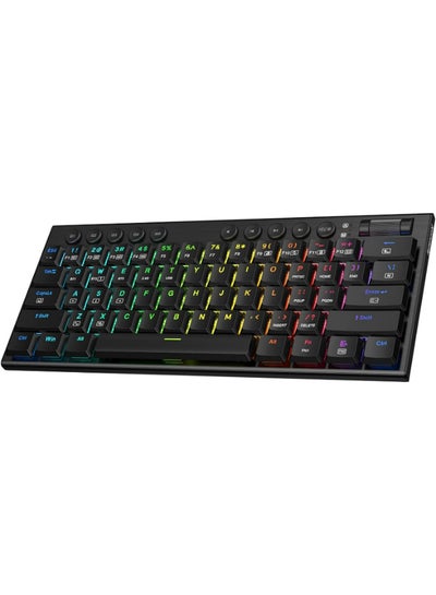 Buy Redragon K632 PRO Noctis 60% Wireless RGB Mechanical Keyboard, Bluetooth/2.4Ghz/Wired Tri-Mode Ultra-Thin Low Profile Gaming Keyboard in Saudi Arabia