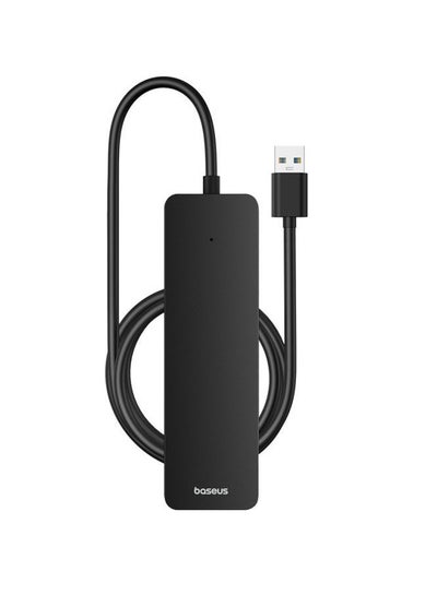 Buy Baseus UltraJoy Series 4-Port  HUB Lite 100cm Cluster （USBA to USB3.0*4） Black in Egypt