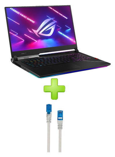 Buy Rog Strix Scar 17 G733Zw-Kh096W Laptop With 17.3 Inch Fhd Core I9-12900H 32Gb Ram 1Tb Ssd – Rtx 3070 Ti 8Gb With Hp Cat6 Network Cable 3 Mtrs Grey-Blue English/Arabic Black in Egypt