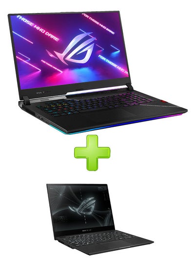 Buy Rog Strix Scar 17 G733Zw-Kh096W Laptop With 17.3 Inch Fhd Core I9-12900H 32Gb Ram 1Tb Ssd – Rtx 3070 Ti 8Gb With Asus Rog Flow X13 Gv301Re-Lj118W Gaming Laptop 13.4 Inch Wuxga 120Hz Amd R7-6800Hs 16Gb Ram 512Gb Ssd Rtx 3050 Ti 4Gb Black Win11 English/Arabic Black in Egypt