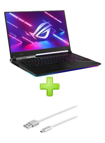 Buy Rog Strix Scar 17 G733Zw-Kh096W Laptop With 17.3 Inch Fhd Core I9-12900H 32Gb Ram 1Tb Ssd – Rtx 3070 Ti 8Gb With Hp Pro Micro Usb Data Sync And Charging Cable White English/Arabic Black in Egypt