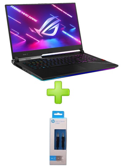 Buy Rog Strix Scar 17 G733Zw-Kh096W Laptop With 17.3 Inch Fhd Core I9-12900H 32Gb Ram 1Tb Ssd – Rtx 3070 Ti 8Gb With Hp Aux 3.5Mm Cable Black English/Arabic Black in Egypt