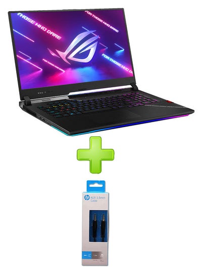 Buy Rog Strix Scar 17 G733Zw-Kh096W Laptop With 17.3 Inch Fhd Core I9-12900H 32Gb Ram 1Tb Ssd – Rtx 3070 Ti 8Gb With Hp Aux 3.5Mm Cable Black-Silver English/Arabic Black in Egypt