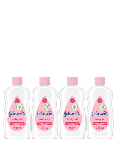 Buy Pack Of 4 Baby Oil 200ml in Saudi Arabia