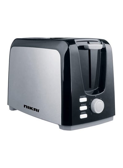 Buy 2-Slice Bread Toaster, With Reheat, Defrost Functions, And Removable Drip Tray 750 W NBT555S1 Black in UAE