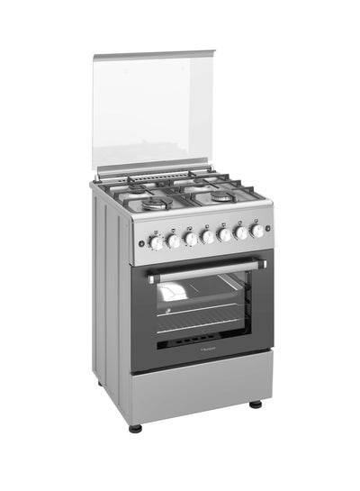 Buy Bompani 60x60cm 4-Burner Cooking Range with Mechanical Timer, Gas Oven, Grill, FFD, Full-Safety, Automatic Ignition - One Year Manufacturer Warranty BO613YAL Silver in UAE