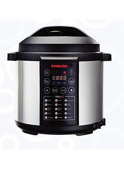 Buy 11-In-1 Smart Multi-Cooker - Electric Pressure Cooker, Slow Cooker, Rice Cooker, Sauté Pan, Yoghurt Maker, Steamer, Food Warmer, Stainless Steel, 2-Year Warranty 6 L 1000 W NEP682DX Black/Silver in UAE