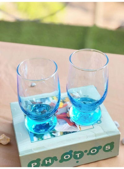 Buy 6 Piece Aquatic Water Tumbler Blue in Egypt