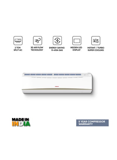 اشتري Split Air Conditioner 2 Ton Energy Saving Efficient Cooling With T3 Tropical Piston Compressor AC 18000 BTU Auto Restart Best For Home Room Office And Shops 4 TON NSAC24138E22 White في الامارات