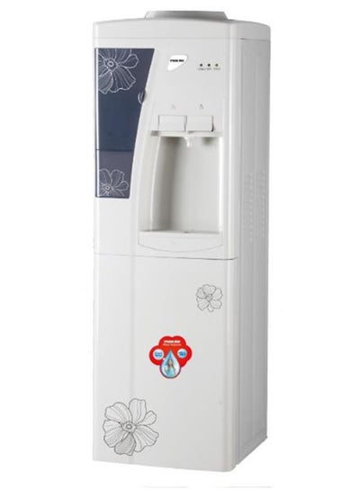 اشتري Top Loading Water Dispenser With 16L Storage Cabinet, Hot And Cold Water, CFC-Free, Compressor Cooling, Stainless Steel Tank, Low Noise, Anti-Bacterial,  3 Year Compressor Warranty NWD888C Silver في الامارات