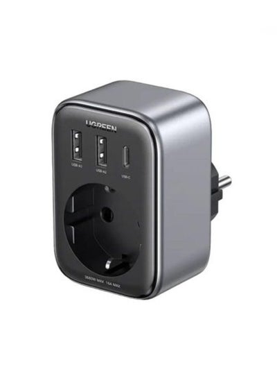 اشتري 30W Outlet Extender EU, 2A1C - Black في مصر