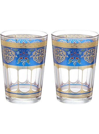 اشتري Mindada Moroccan Tea Cup With Saucer 12 Pcs Multicolour 200ml في مصر