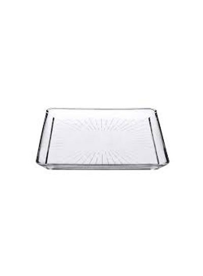 Buy Madlen Square Service Plate Clear 24cm in Egypt