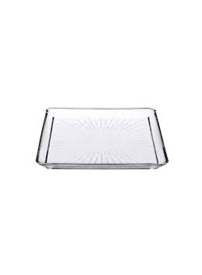 اشتري Madlen Square Service Plate Clear 24cm في مصر