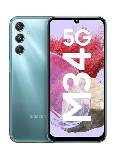 Buy Galaxy M34 Dual SIM Blue 6GB RAM 128GB 5G - Middle East Version in Saudi Arabia