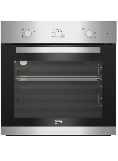 اشتري Beko Built-in Gas Oven - 60 cm - Electric Grill - Fan Assisted Cooking - Cooling Fan - BIH12100XC 7779420252 Black - Silver في مصر