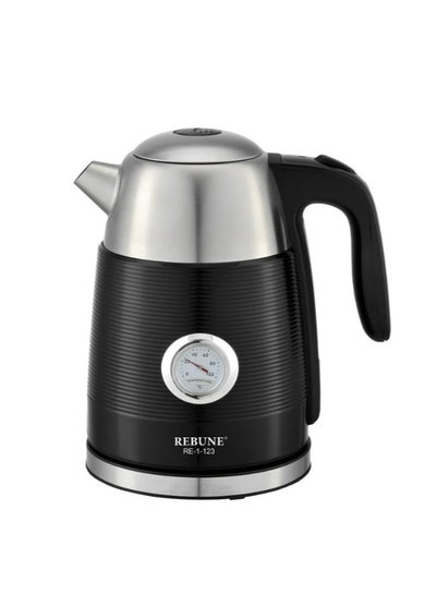 Buy Electric Kettle 1.7 L 2200 W RE-1-123 Black in Saudi Arabia