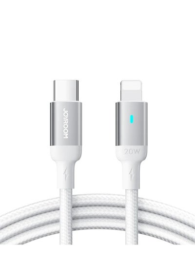 Buy S-CL020A10 Extraordinary Series 20W Type-C to Lightning Fast Charging Data Cable 1.2m White in Egypt