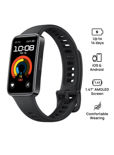 Buy Band 9 Smart Watch, Ultra-Thin Design And Comfortable Wearing, Scientific Sleep Analysis, Durable Battery Life, IOS And Android Starry Black in UAE