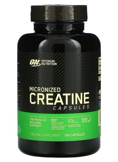 Buy Micronized Creatine Capsules, 100 Capsules in UAE