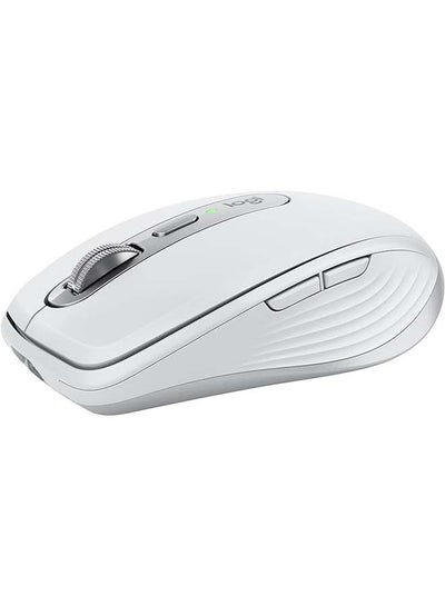 Buy MX Anywhere 3S Compact Wireless Mouse, Fast Scrolling, 8K DPI Any-Surface Tracking, Quiet Clicks, Programmable Buttons, USB C, Bluetooth, Windows PC, Linux, Chrome, Mac - Pale Grey in Egypt
