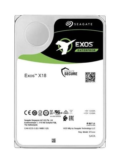 اشتري Exos X18 Enterprise Class, 18TB, Enterprise Internal Hard Drive, SATA, 3,5" 6Gbit/s, 128MB cache ((ST18000NM000J) 18 TB في السعودية