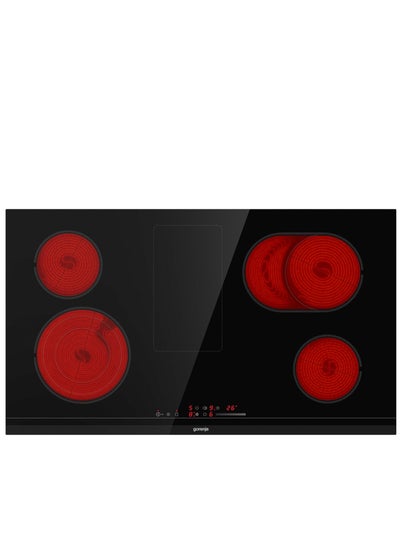 اشتري Electric hob 90 cm Touch Control glass ceramic Boil Control 5 Heating Zones ECS959BCSC ECS959BCSC Black في مصر