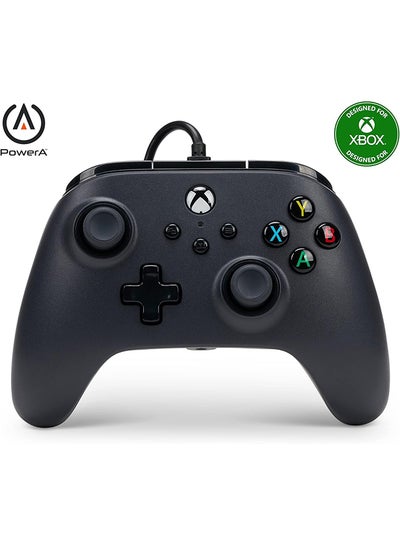 اشتري PowerA Enhanced Wired Gaming Controller for Xbox Series X/S, Xbox One, PC, Windows 10/11, Black في مصر