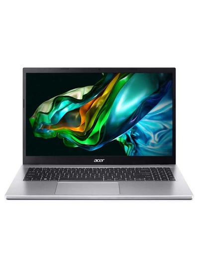 Buy Aspire 3 A315 Laptop With 15.6-Inch FHD Display, Core i7-1255U Processor/8GB RAM/512GB SSD/Intel Iris Xe Graphics/DOS(Without Windows) English/Arabic Pure Silver in Saudi Arabia