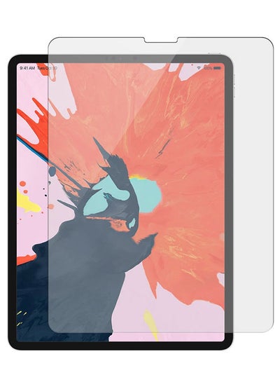 اشتري iPad Pro 12.9 Screen Protector 9H Hardness Scratch Resistance Screen Protector Touch Sensitive Case Friendly Tempered Glass Film Clear في الامارات