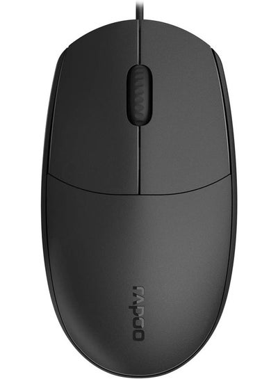 Buy Wired Optical Mouse 3 Button Black in Egypt