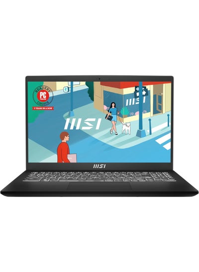 اشتري Modern15 Laptop With 15.6-inch Full HD IPS Display, Intel Core i7-13620H Processor/16GB RAM/1TB SSD/ Windows 11/Intel Iris Xe Graphics/ English/Arabic Black في السعودية