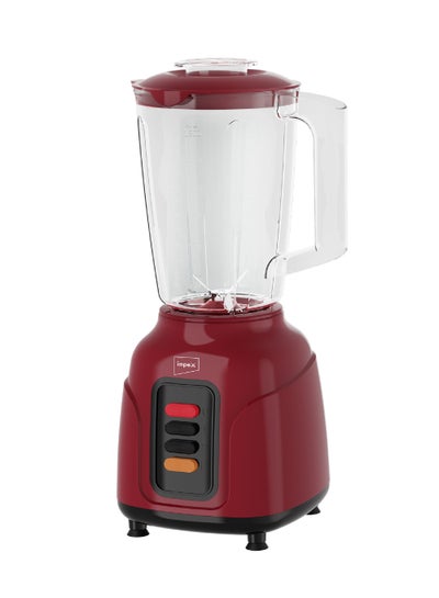 اشتري Countertop Electric Kitchen Blender And Mixer 1.5 Liter Unbreakable PS Jar 400W Powerful Motor 2 Speed Control With Pulse 1.5 L 400 W BL 3500 Maroon في السعودية