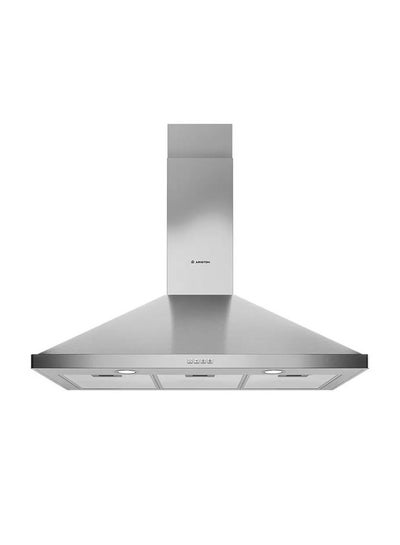 اشتري Builtin Chimney Hood 90 cm Aluminum Filter Stainless Steel AHPN9.7FLMX/1 Inox في السعودية