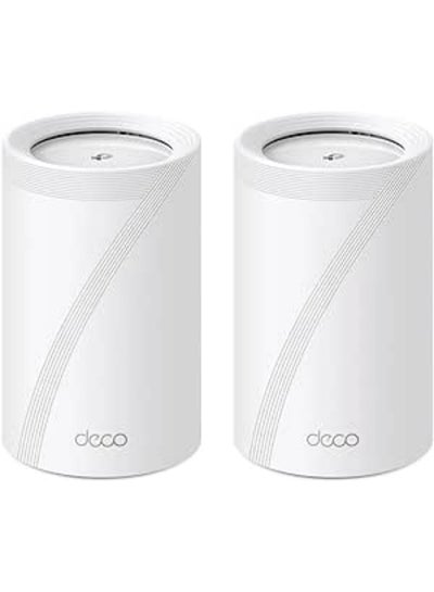 Buy Deco BE65 WiFi 7 Mesh WiFi Set (2-Pack), BE9300 Tri-Band Router & Repeater (6GHz, 2.5Gbps Ethernet Port, 9Gbps WiFi Speed, WPA3, 320MHz Channels) White in UAE