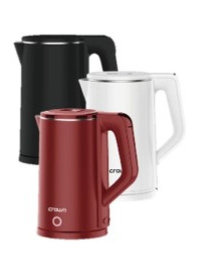 Buy Cordless Kettle Dual Layer Capacity 1.8 L 1500 W KT-394 Black/White/Red in UAE