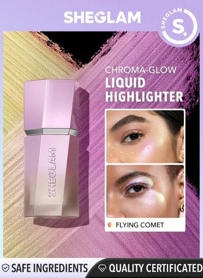 Buy Chroma Glow Bloom Liquid Highlighter Flying Comet pink in Egypt