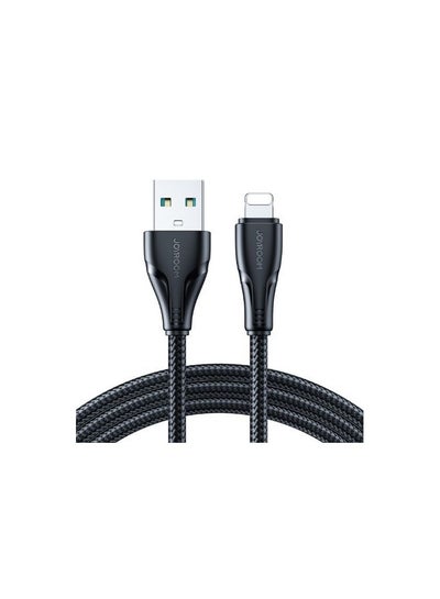 Buy S-UL012A11 Surpass Series 2.4A USB-A To Lightning Fast Charging Data Cable 2M - Black in Egypt
