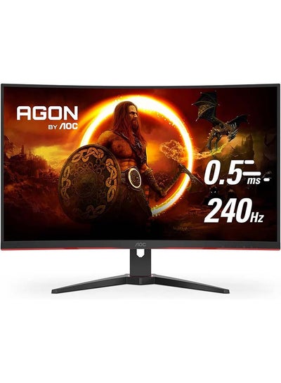 اشتري 31.5-Inch Gaming Curved Monitor FHD VA Display, 250Hz Refresh Rate, 0.5ms Response Time, 1500R Curvature, AMD FreeSync Premium Technology, 16.7m Display Colors, Black | C32G2ZE2/79 Black في الامارات