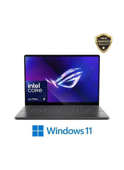 Buy Asus ROG Zephyrus G16 GU605MY-QR061W Gaming Laptop Intel Core Ultra 9-185H 32GB RAM 2TB SSD RTX 4090 16GB 16-inch 240Hz Win11 Gray – 90NR0IQ5-M002Y0 English/Arabic Eclipse Gray in UAE