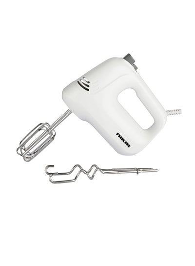 Buy 5 Speed Hand Mixer With Beater & Hooks 200 W NH486T White in Saudi Arabia