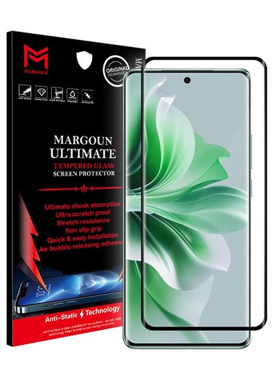 Buy Oppo Reno11 Screen Protector Full Coverage Screen Protector Clear Anti-Bubble Shield Tempered Glass Screen Protector Clear in UAE