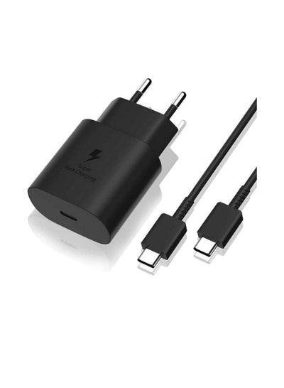 Buy 25w Pd Fast Charging Cable Data Usb C To Usb C Black in Egypt
