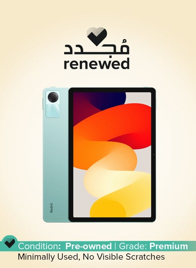 Buy Renewed - Redmi Pad SE 11-Inch FHD+ Display Mint Green 8GB RAM 256GB Wifi - International Version in Saudi Arabia